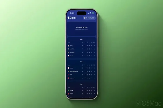 Apple Sports Dünya Kupası 2026 canlı skor takibi iPhone