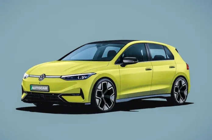 Volkswagen'in yeni nesil elektrikli Golf tasarımı ve ön görünümü